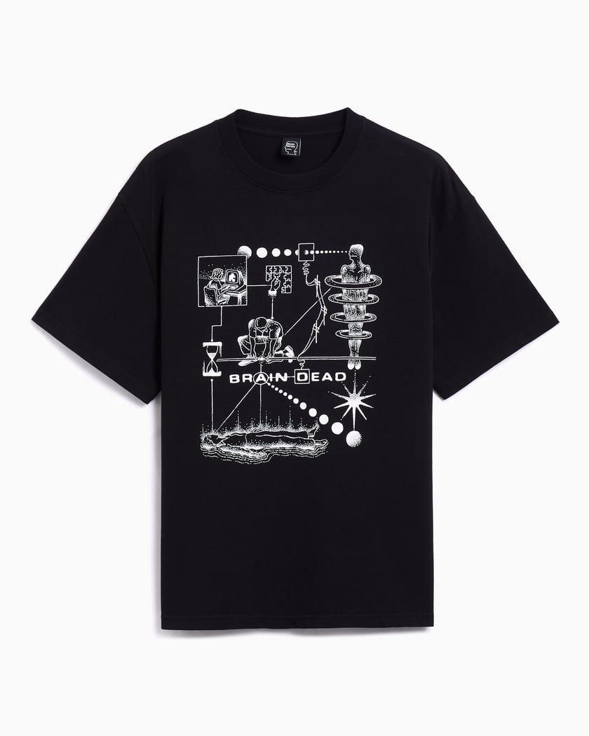 Brain Dead Mind Puzzle Men's T-Shirt Black P25T000044-BLK