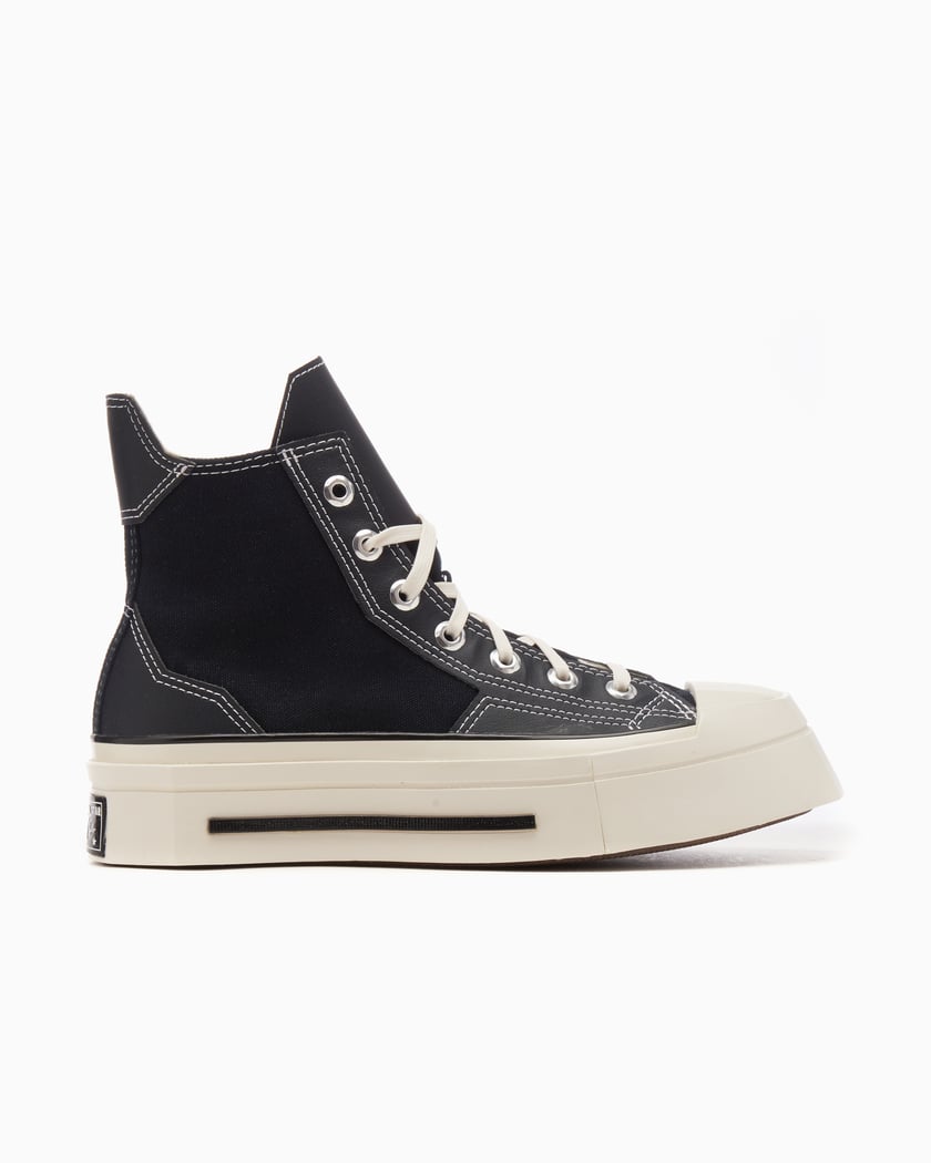 Converse Women s Chuck 70 De Luxe Squared High Negro Blanco A06435C FOOTDISTRICT