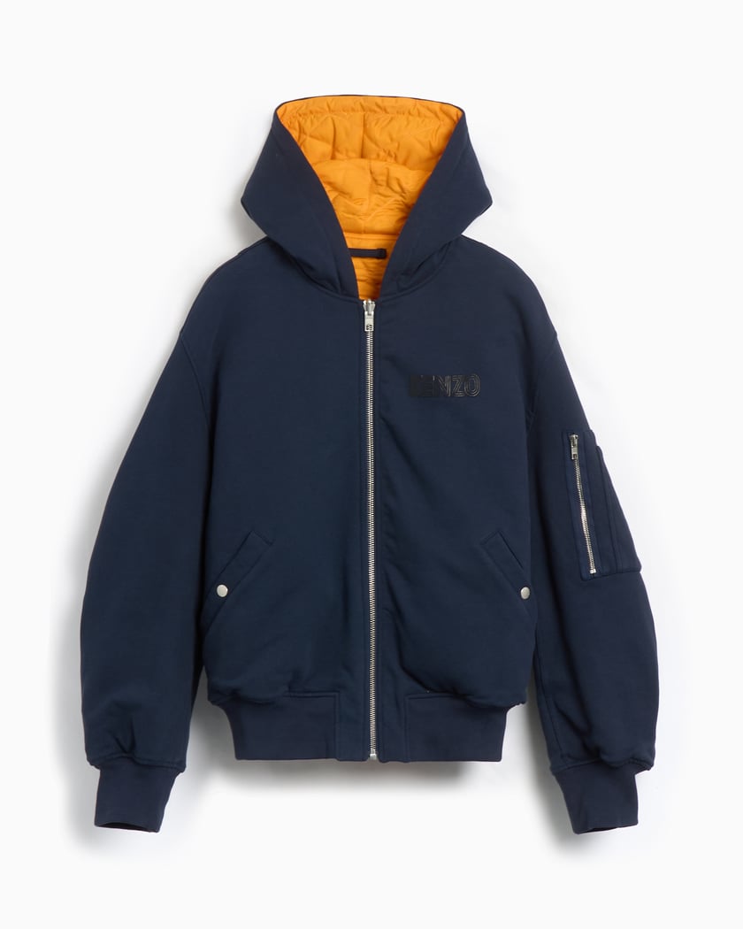 Kenzo Archive 1970' Men's Reversible Bomber Jacket Blau