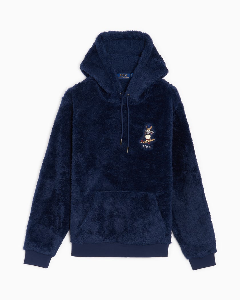 Polo Ralph Lauren Pile Men s Fleece Hoodie Blue 710930550002 FOOTDISTRICT