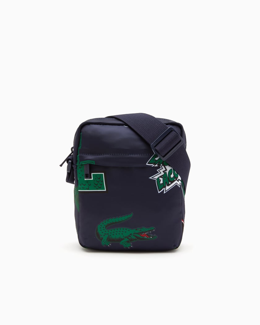 Lacoste Holiday Comic Unisex Vertical Camera Bag Blue NH4055HN L25