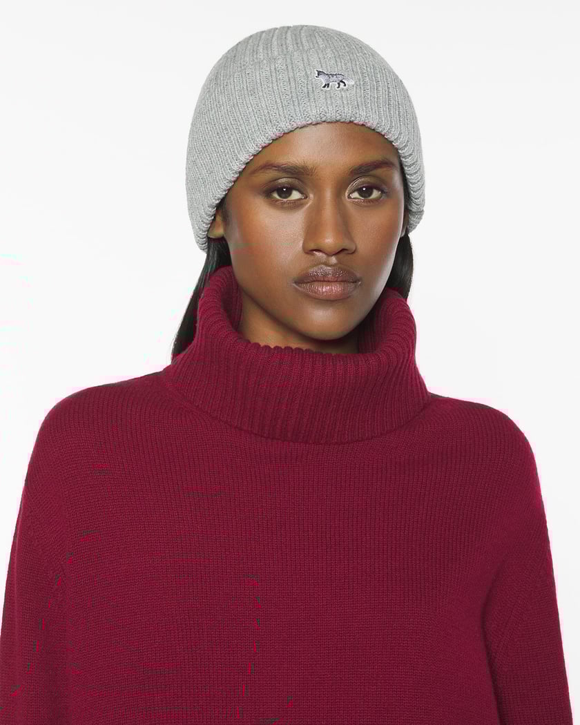 Maison Kitsuné Baby Fox Unisex Beanie Gray PW06102KT1022-H131