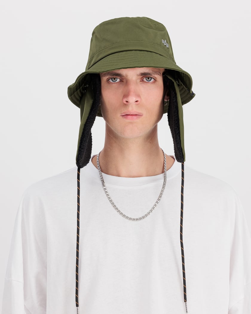 Alpha Industries UV Unisex Bucket Hat Green 148905UV 01 FOOTDISTRICT
