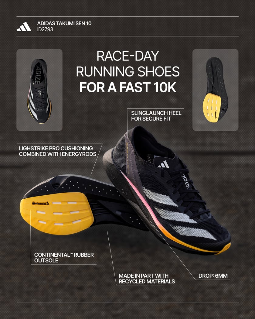 adidas Performance Adizero Takumi Sen 10 Black ID2793 FOOTDISTRICT