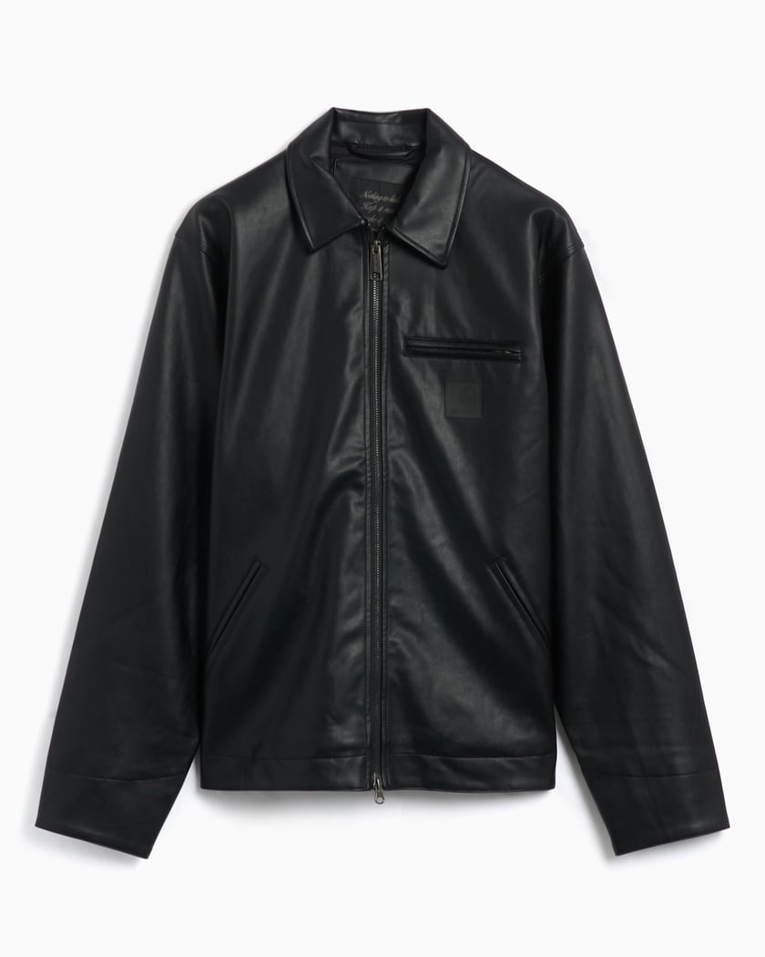 Carhartt WIP Men's Leather Jacket Black I034426-89XX