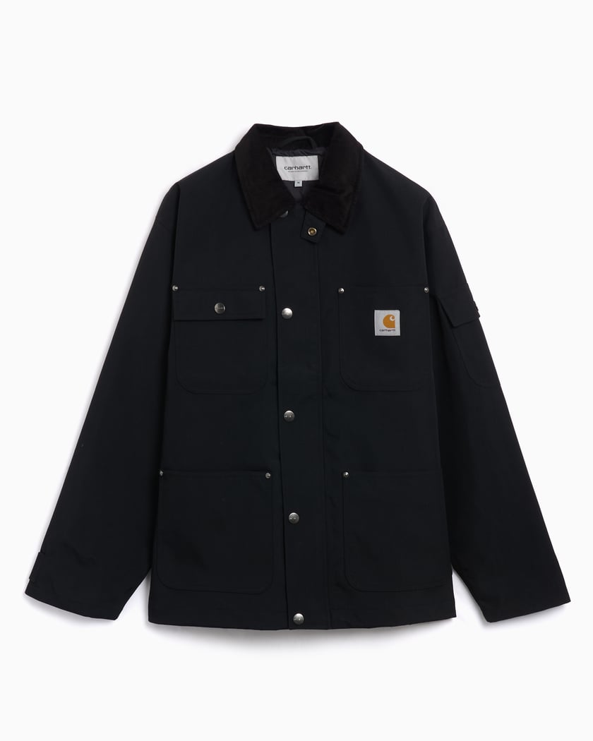 Carhartt ブラックジャケット Carhartt WIP Clapton Men's Jacket Men's Work Jacket Black