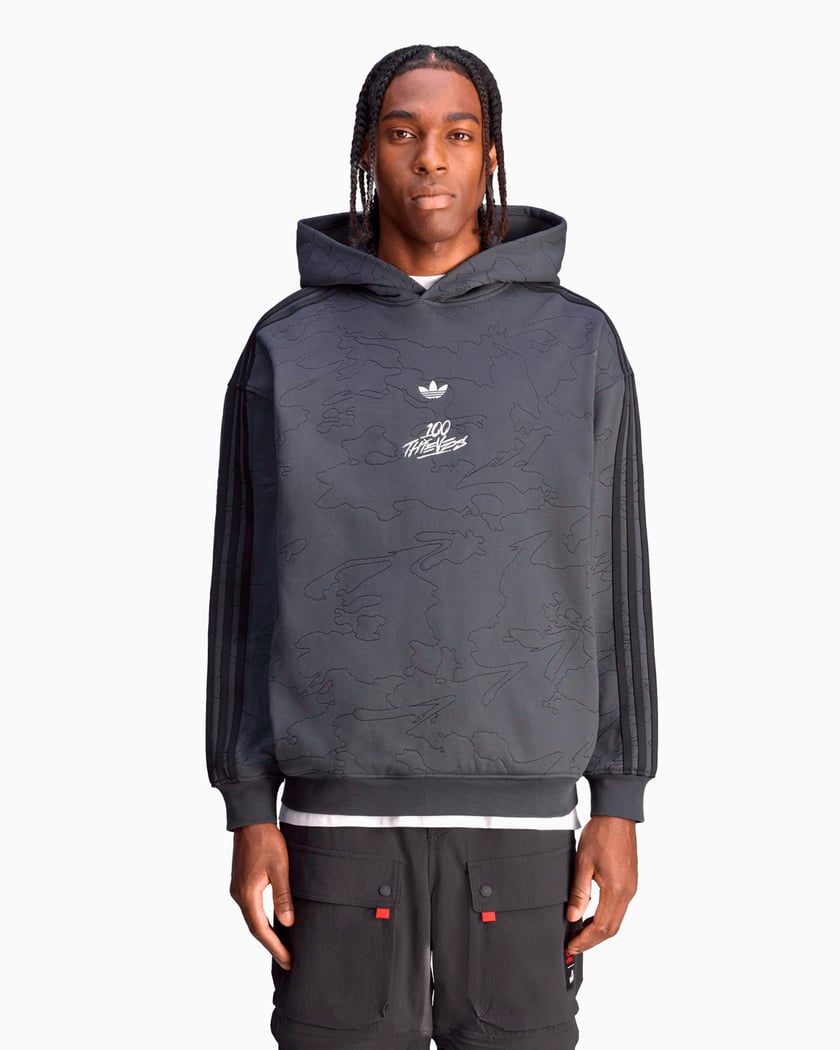 Sudadera con capucha adidas Originals x 100 Thieves para hombre