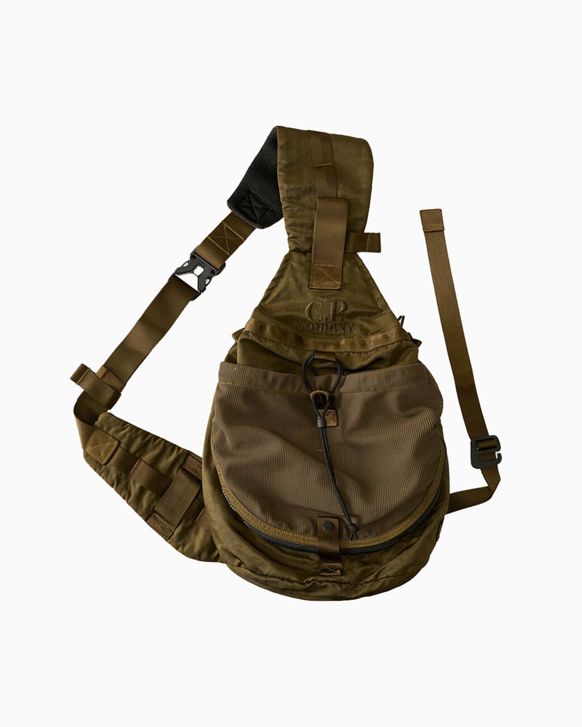 CP Company Nylon B Unisex Crossbody Bag Brown