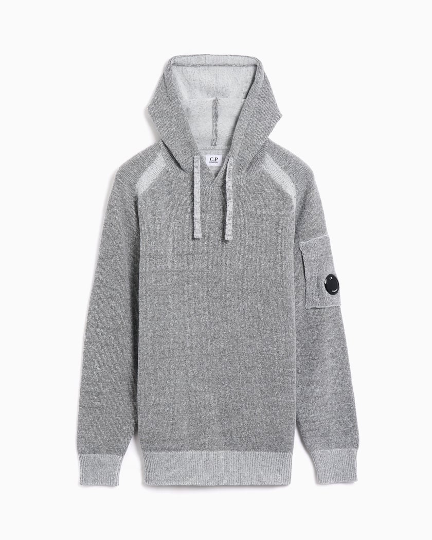 Sudadera con capucha CP Company para hombre Gris 19CMKN254A006170A