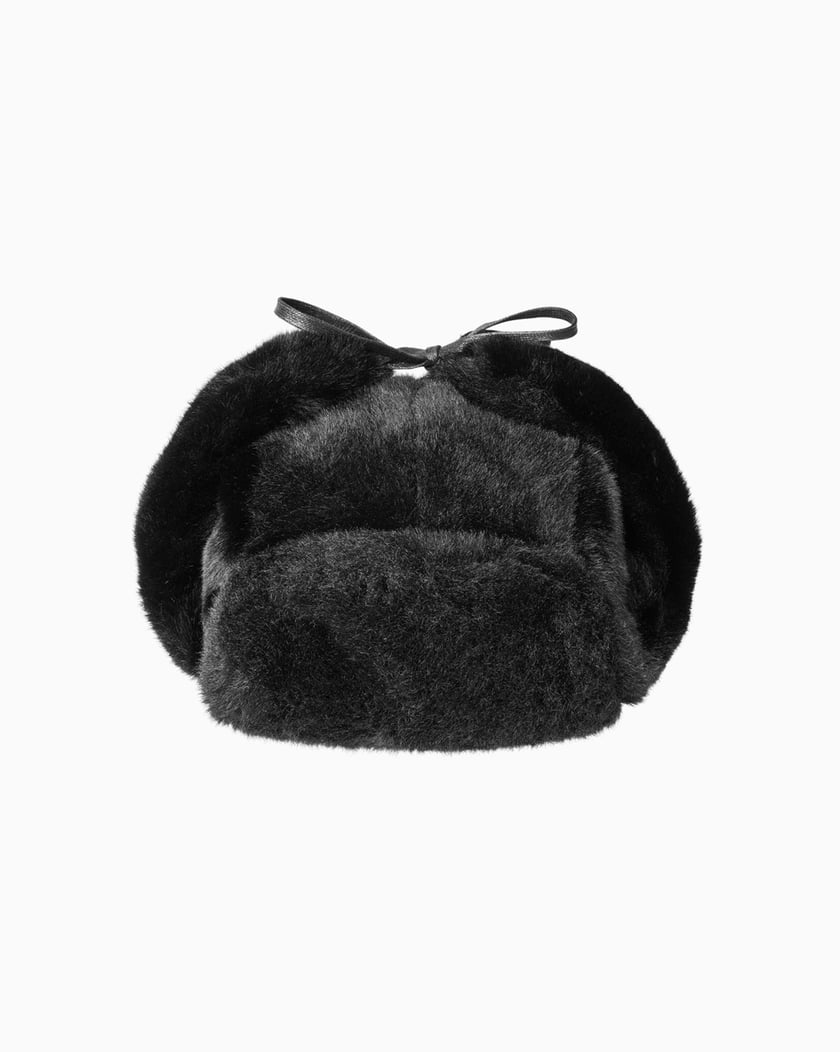 Black fur kangol hat outlet