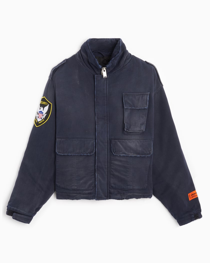 Heron Preston Eagle Distressed Police Men's Jacket Men's Light