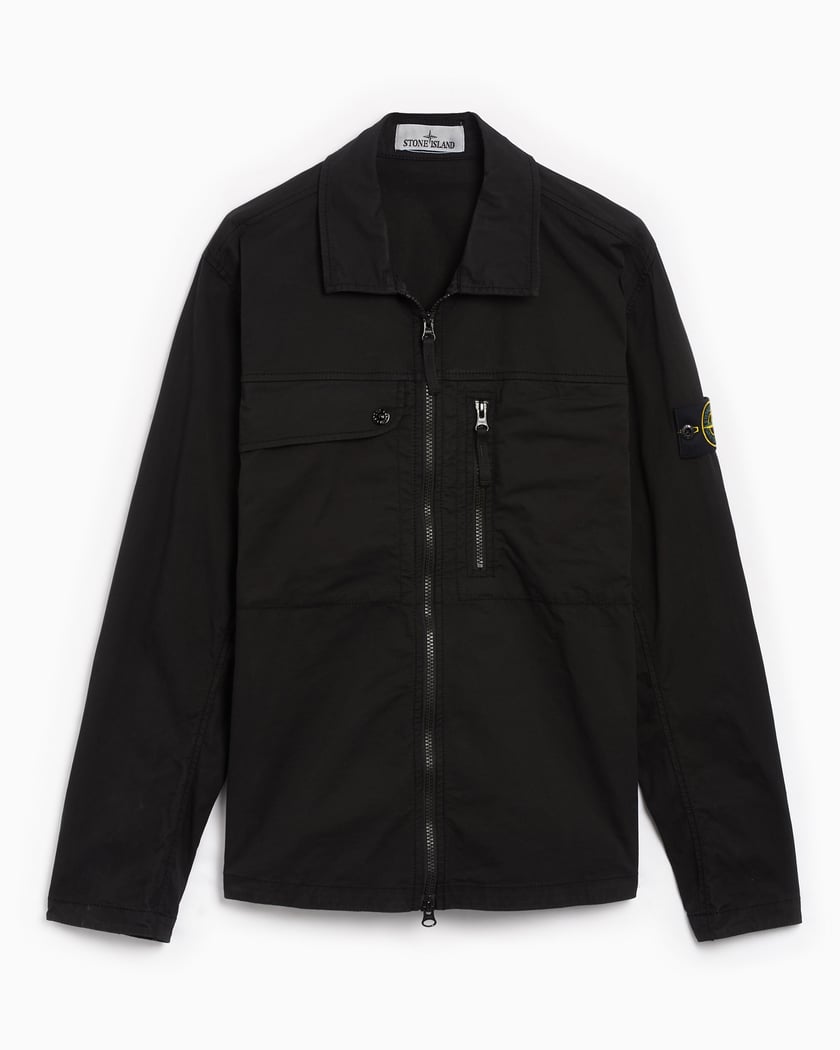 Stone Island Men s Overshirt Jacket Negro 801510210 V0029 FOOTDISTRICT