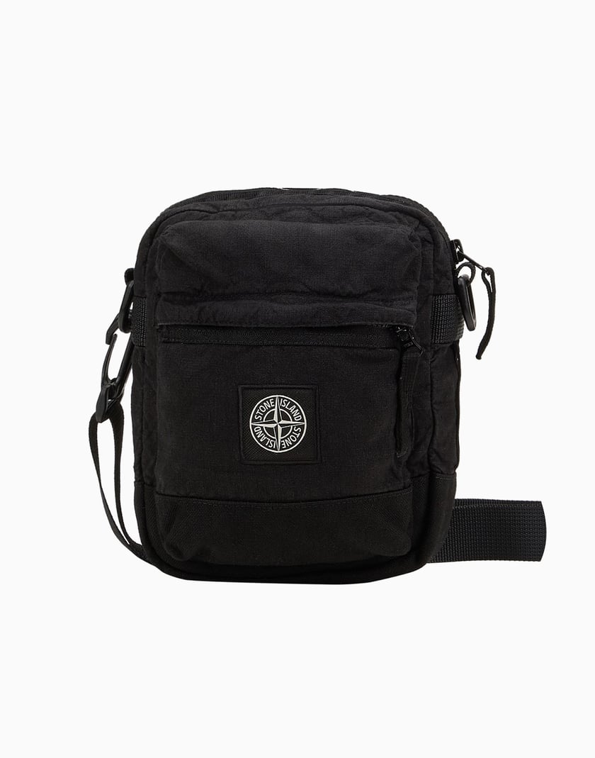 Stone Island Unisex Messenger Bag Black 801590830-V0029 | FOOTDISTRICT