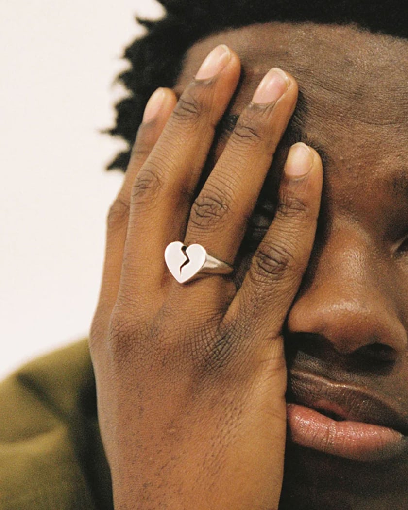 TwoJeys Broken Heart Unisex Ring Silver colored 101301001