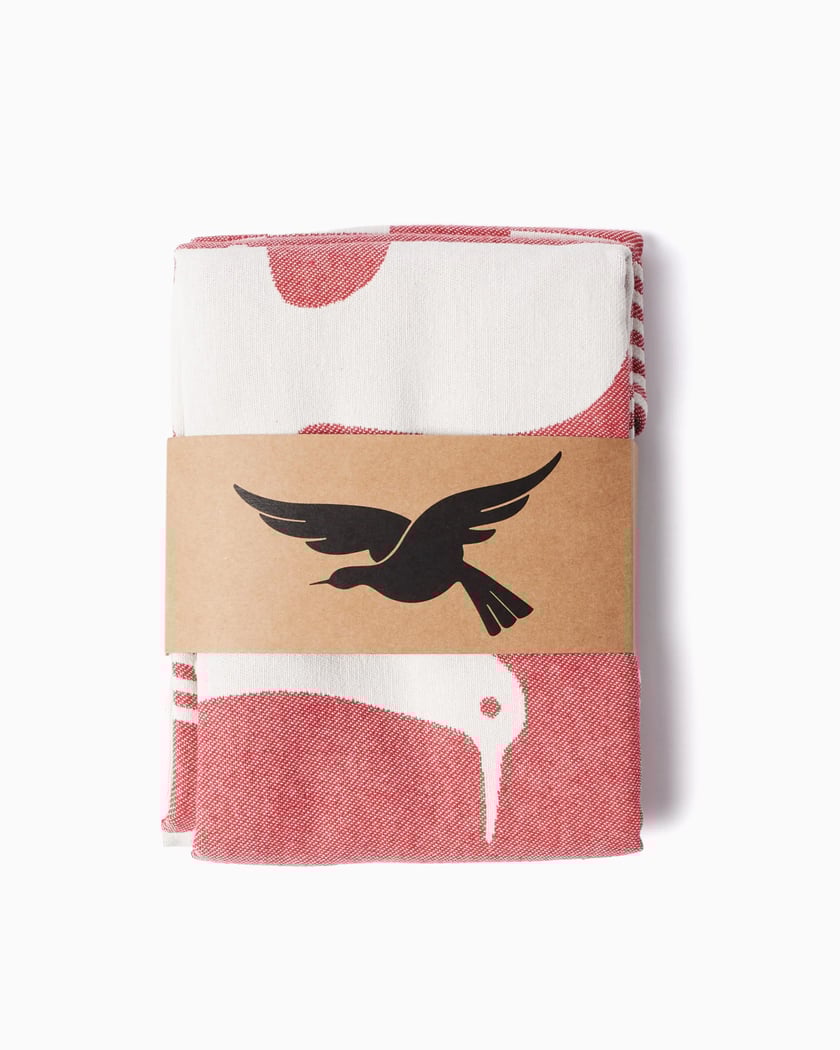 by Parra Infinite Kitchen Bird Unisex Towel (2 Pack) Red 54275-RED