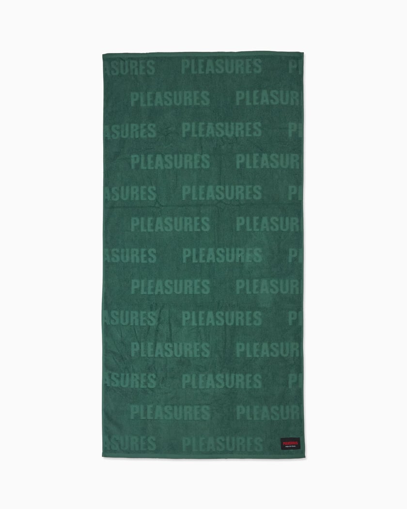 Pleasures Impact Bath Towel Groen P24SP061GREEN FOOTDISTRICT