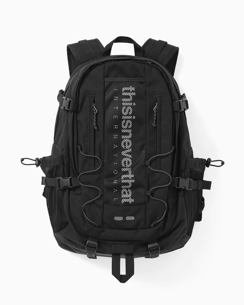 thisisneverthat® INTL-Logo Unisex Backpack 30 L Black TN233WBABP02-BLK |  FOOTDISTRICT