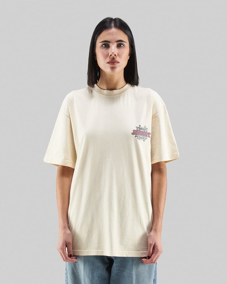 多様な x FOOTDISTRICT MARKET White T-Shirt Unisex Worldwide トップス