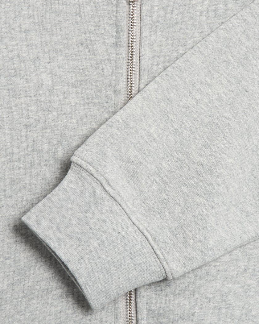 Dime MTL Cursive Small Logo Men's Zip-Hoodie Gray