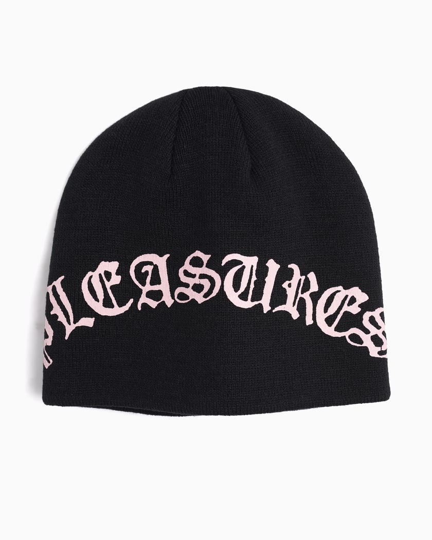 Pleasures Old English Unisex Beanie Black P25SP081-BLACK