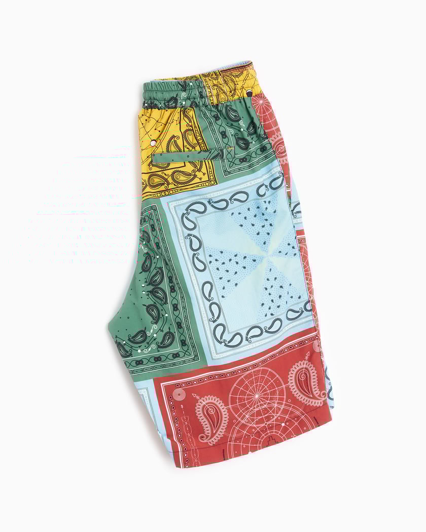 Marcelo Burlon County of Milan All Over Bandana Men's Nylon Shorts