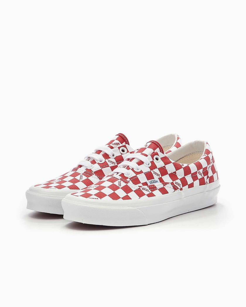 Vans sales quadrados vermelhos
