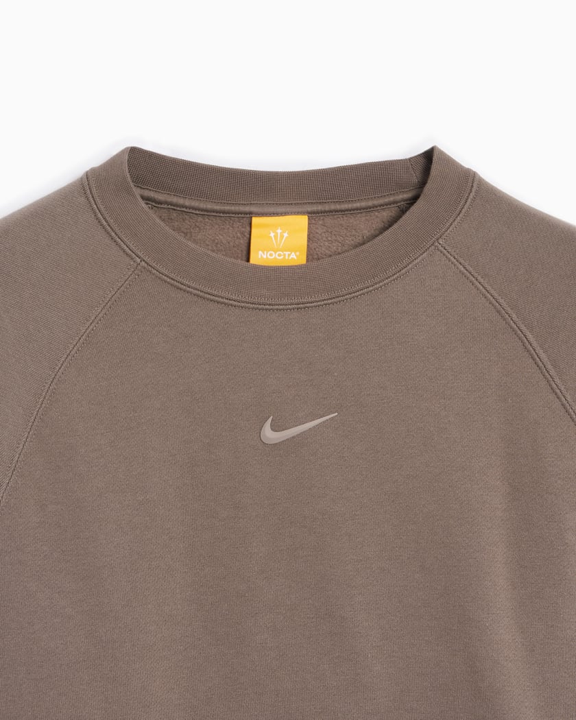 Nike x Drake NOCTA NRG Men s Fleece Sweatshirt Brown FN8160 040 FOOTDISTRICT