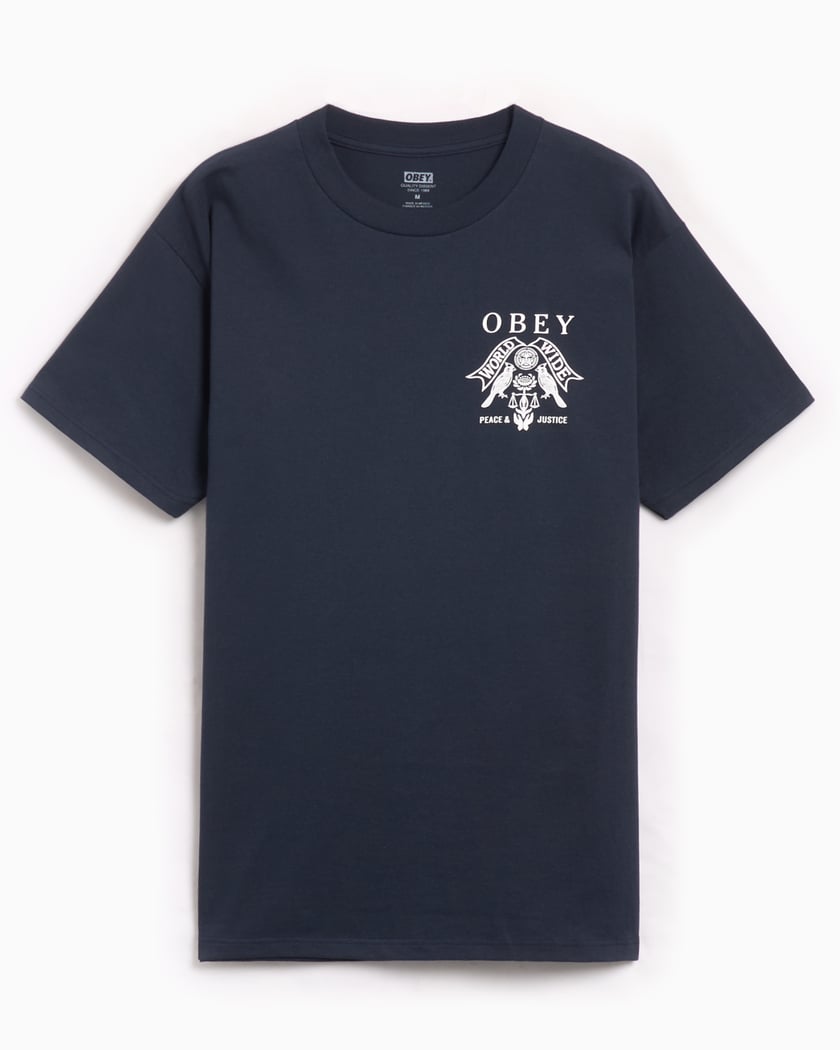 OBEY Clothing Obey Birds Of Justice Men s T Shirt Blauw 165263975 NVY FOOTDISTRICT