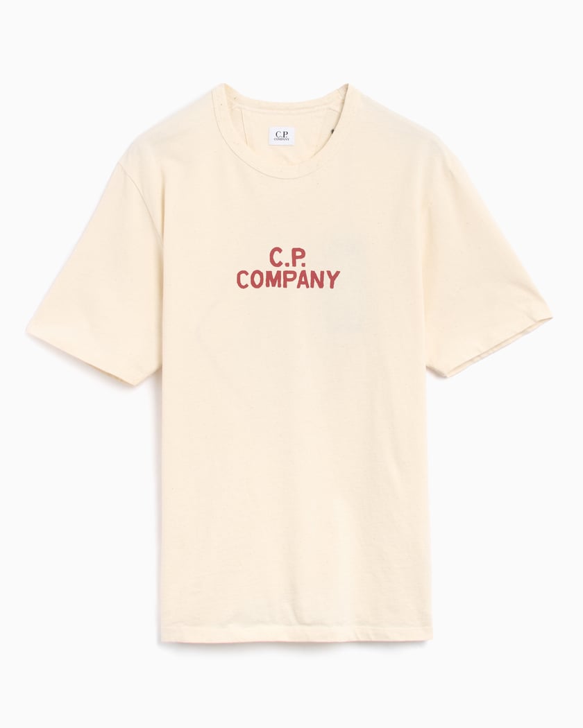 CP Company Logo Men's T-Shirt White 18CMTS252A110094W-402