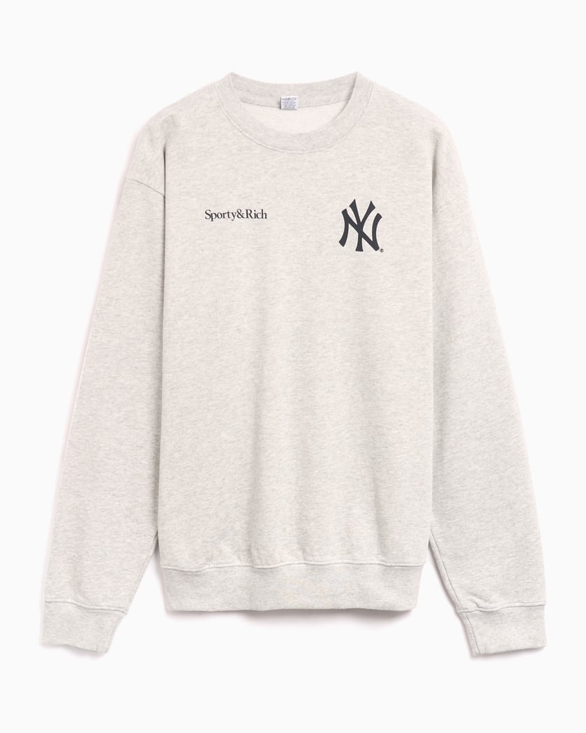 最新モデル & Sporty Rich Gray Sweatshirt Unisex Champions Yankees トップス