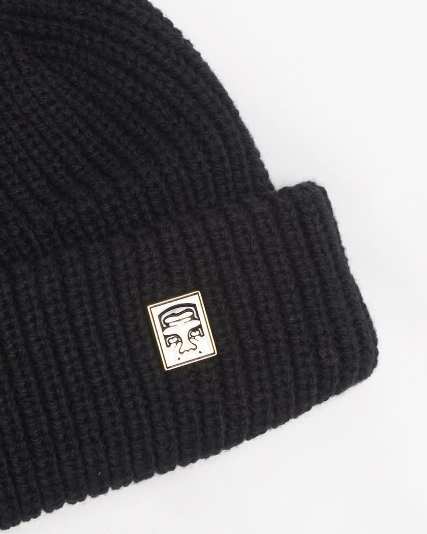 OBEY Clothing Micro Unisex Beanie Zwart 100030125 BLK Shop Online