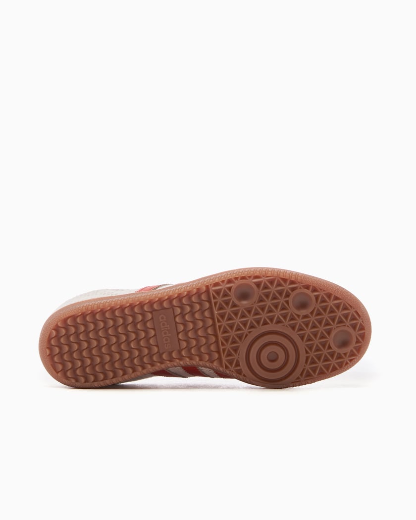 Adidas samba trainers - white/red/gum sole online