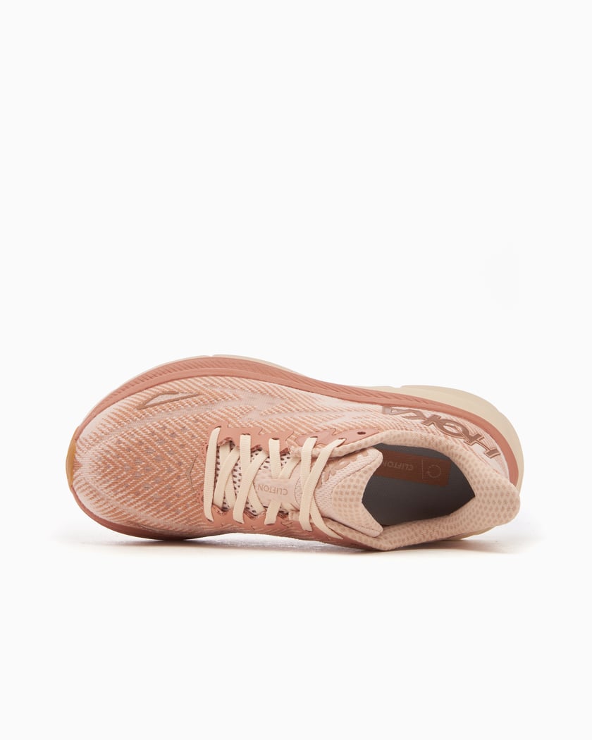 HOKA Women's Clifton 9 Pink, White 1127896-SNC | FOOTDISTRICT