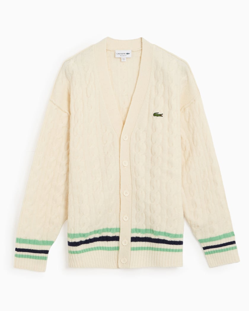 Lacoste Relaxed Men's Cardigan Beige AH5981-00-9II | FOOTDISTRICT