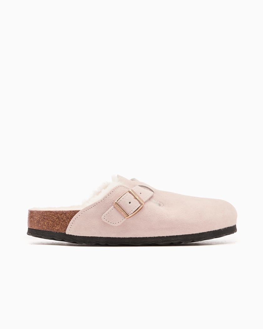 BIRKENSTOCK Women's Boston Shearling Suede Leather Narrow BIRKENSTOCK Women's Boston Shearling Suede Leather Narrow