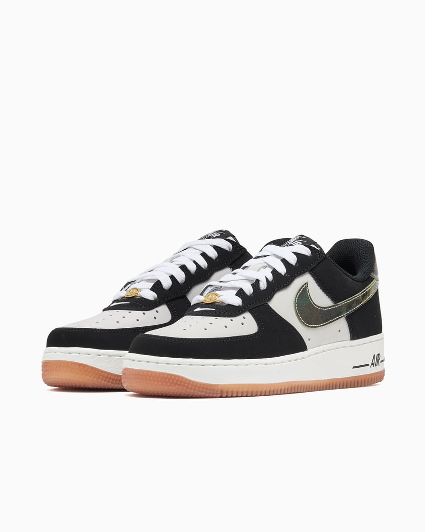 nike air force 1 women's black and gold