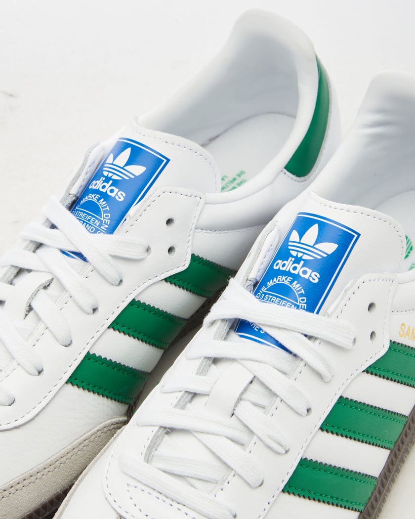 Adidas samba sale og white green