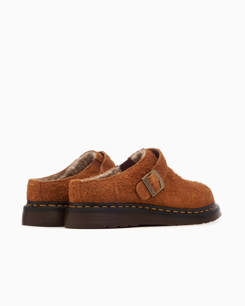 Dr. Martens Isham Long Napped Suede Mules Brown 30901363 Dr. Martens Isham Long Napped Suede Mules Brown 30901363