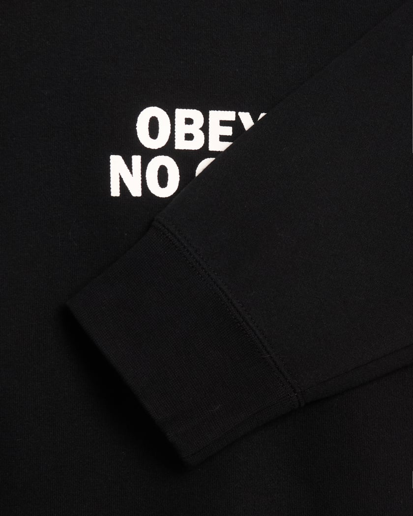 OBEY Clothing Obey No One Men s Sweatshirt Black 112863897 BLK FOOTDISTRICT