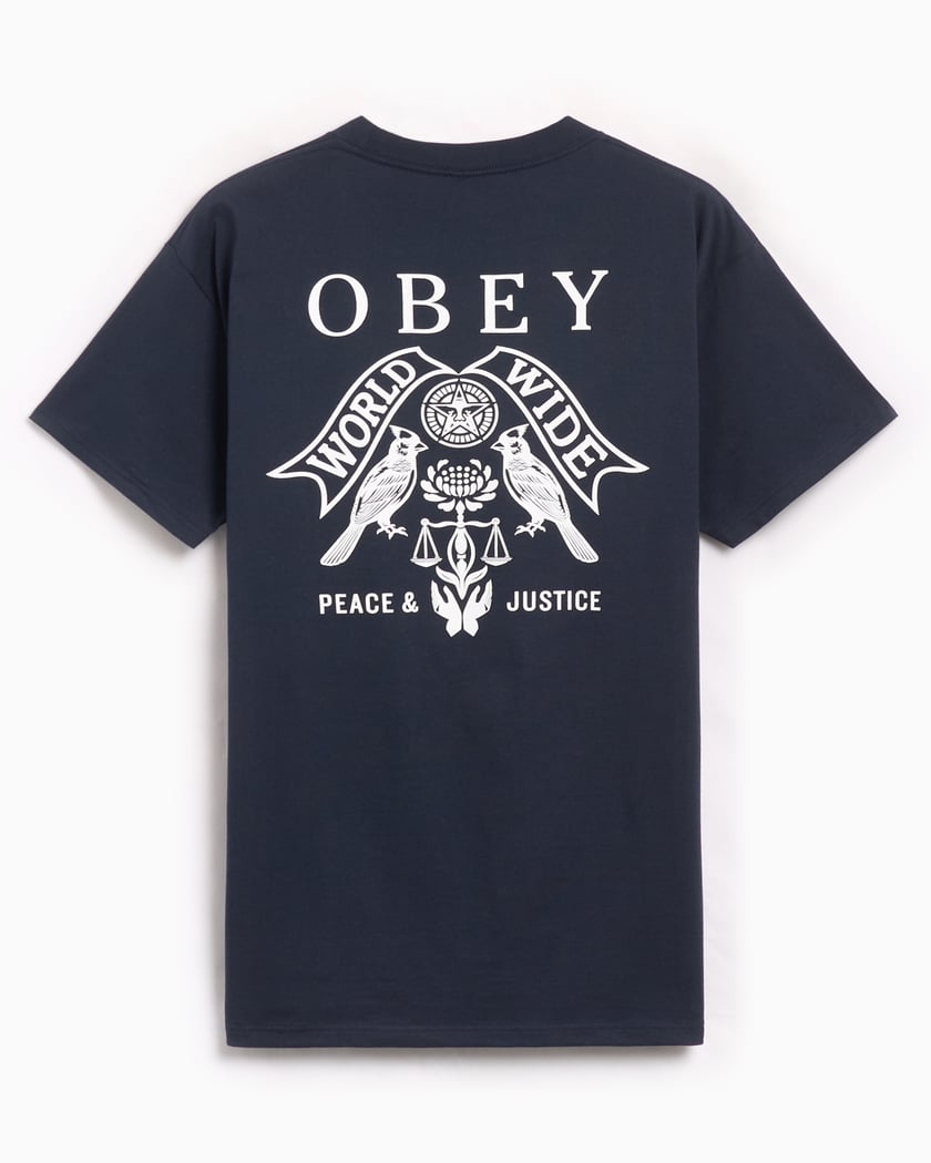 OBEY Clothing Obey Birds Of Justice Men s T Shirt Blauw 165263975 NVY FOOTDISTRICT