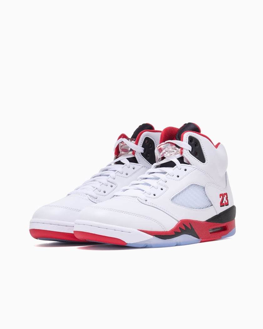 Nike Air Jordan 5 ホワイト/レッド NIKE AIR JORDAN 5 RETRO 