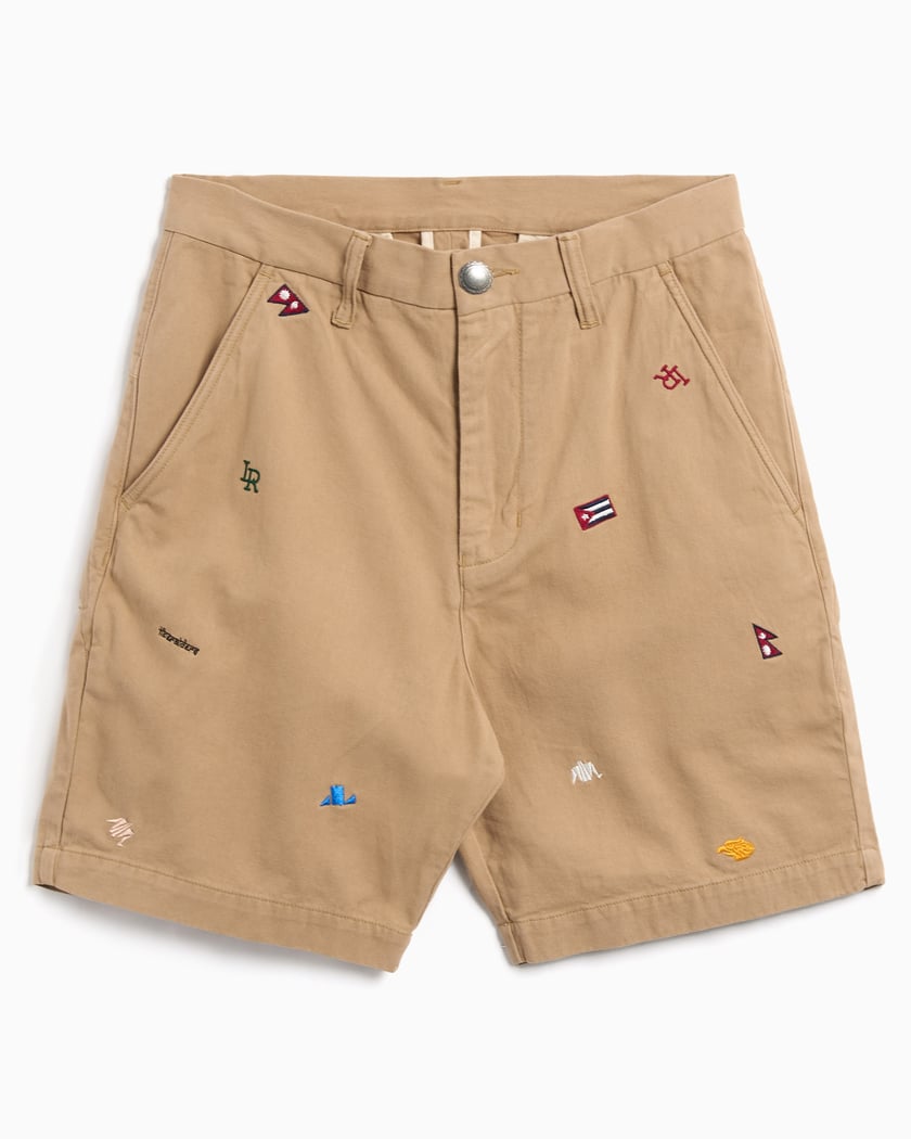 Mens embroidered shorts deals