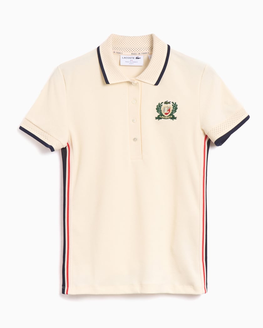 Lacoste Logo Women's Polo Shirt Women's Polo Shirt Beige PF9660-00-XFJ |  FOOTDISTRICT, image size:840x1050