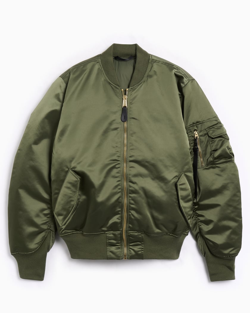 Alpha Industries MA-1 Base Flight Bomber voor heren Groen 756111
