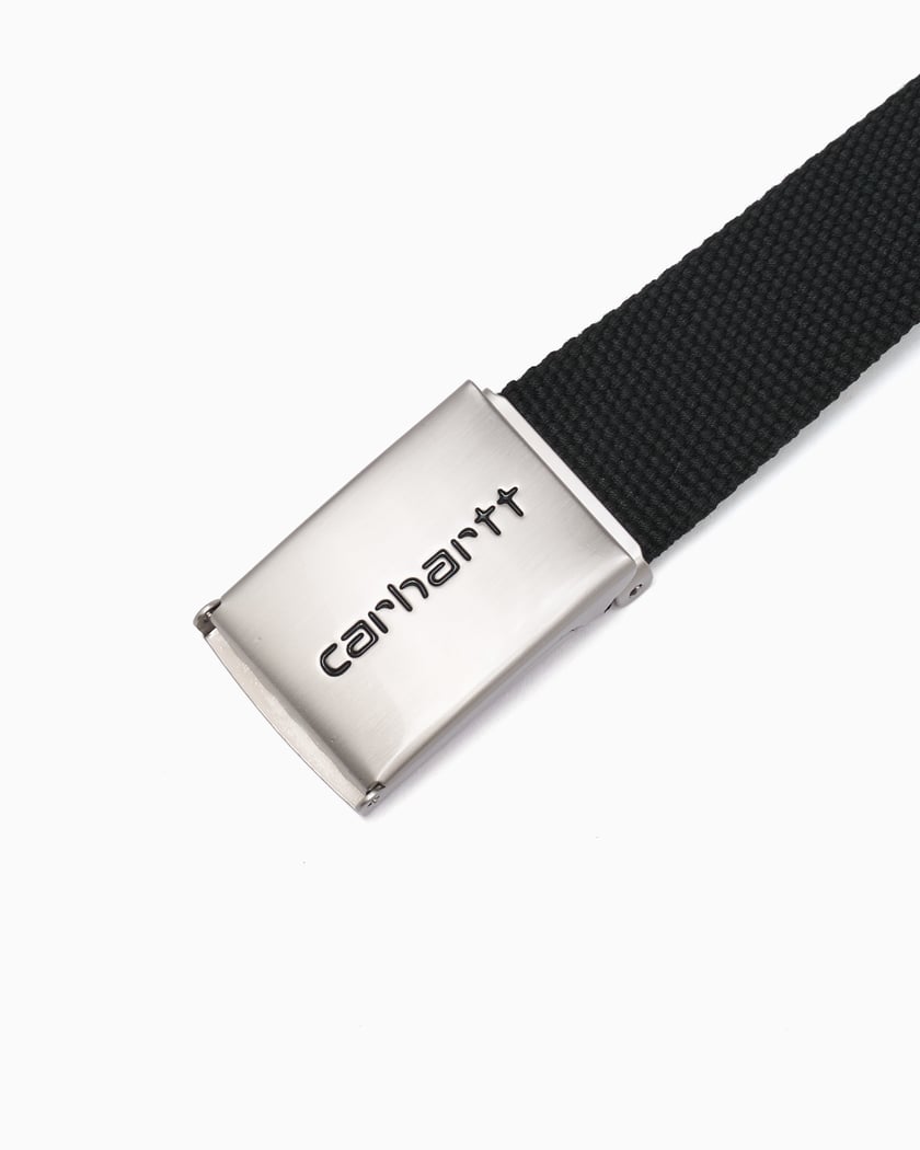 Carhartt WIP Clip Belt Chrome Clip Men's Belt Black I019176