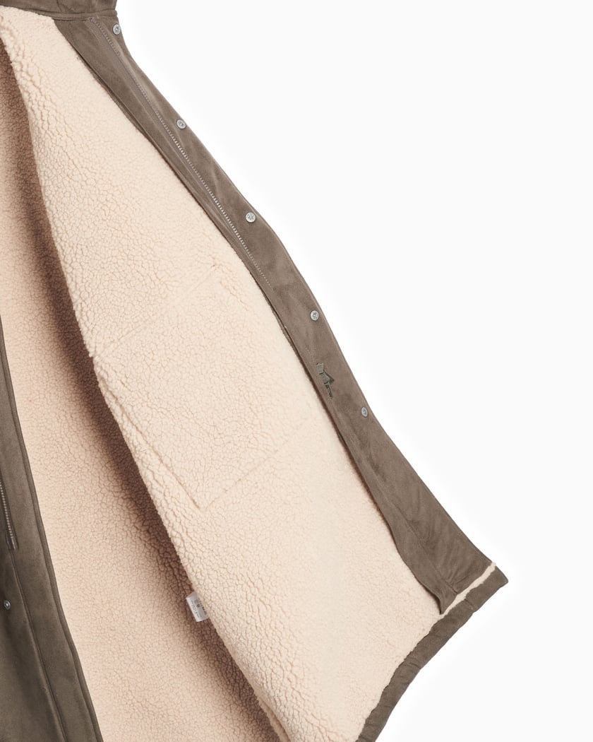 F/CE. M-51 Men's Faux Shearling Jacket Brown FSU08232U0005