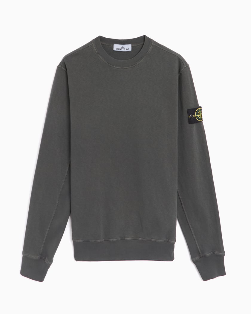 Stone Island Logo Men's Sweatshirt Blue 811566182-V0029 Stone Island Logo Men's Sweatshirt Blue 811566182-V0029