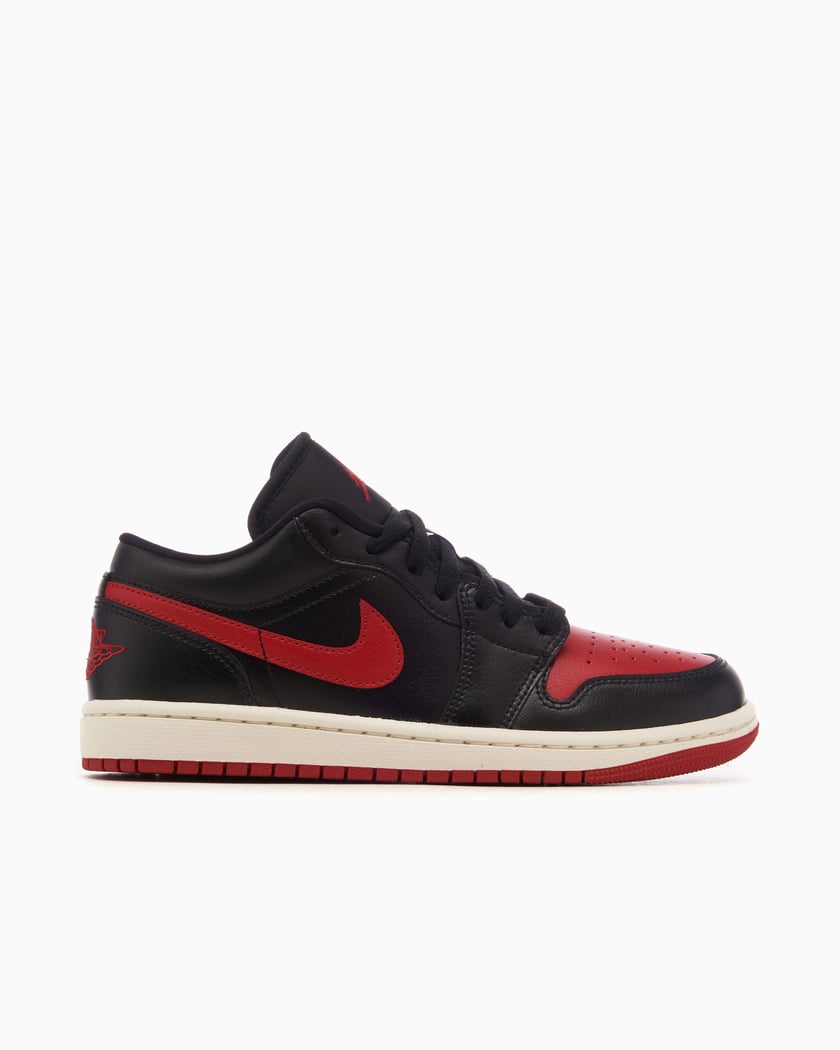 Air Jordan Women s 1 Low Noir Rouge DC0774 061 FOOTDISTRICT
