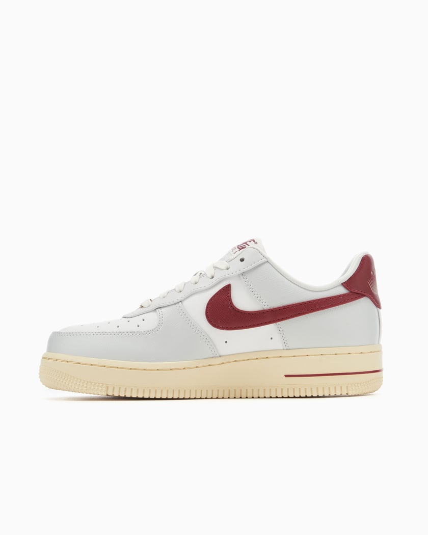 White air force 1 with red swoosh deals