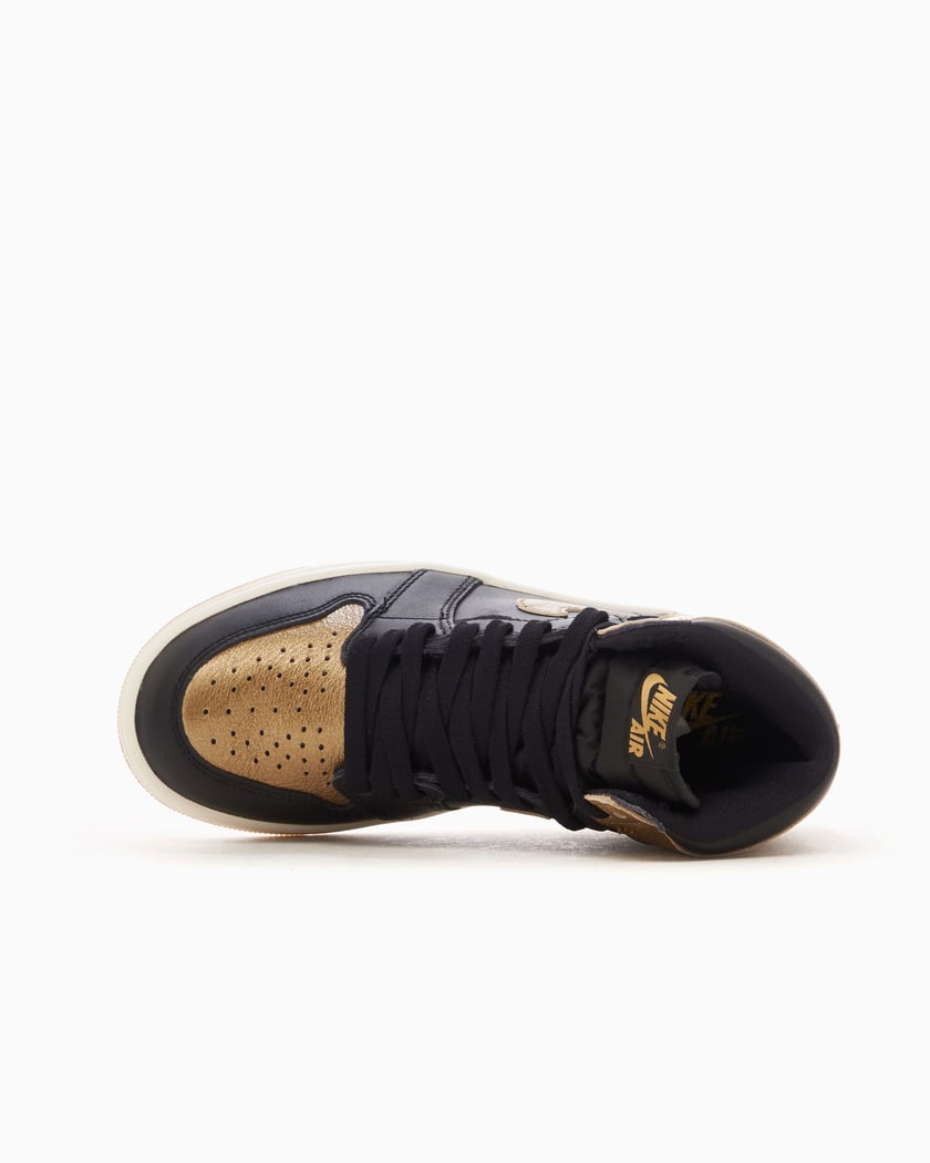 Air Jordan 1 Retro High OG Black Metallic Gold Black DZ5485 071 FOOTDISTRICT